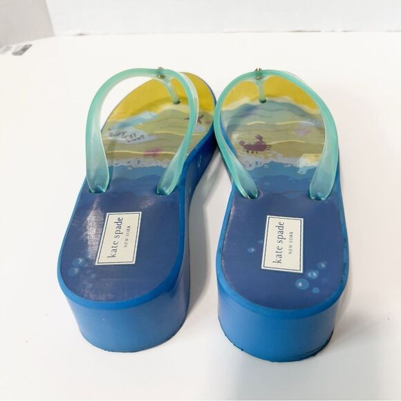 Kate Spade New York Womens Rio Beach Scene Platform Flip-Flop Sandals - Picture 7 of 8
